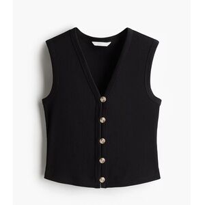 H&M Knit Vest in Black.